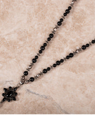 Aamira Onyx Silver Necklace