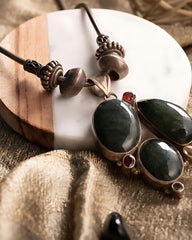 Raina Moss Agate Necklace