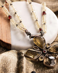 Laboni Lemon quartz Necklace