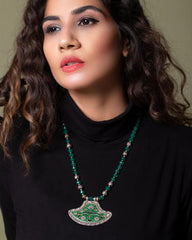 Farhat Green Onyx Necklace