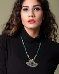 Farhat Green Onyx Necklace