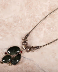 Raina Moss Agate Necklace