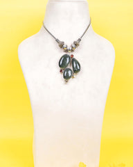 Raina Moss Agate Necklace
