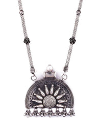 Rustic Sterling Silver Necklace