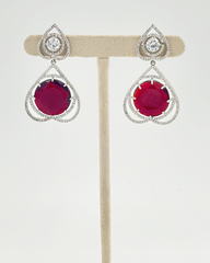 Zuba Earrings - Crimson