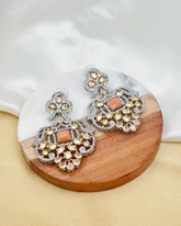Taj Earrings Peach
