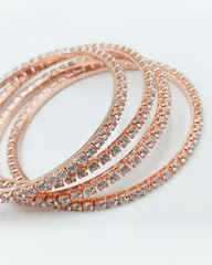Gulmohar Bangles Rose Gold
