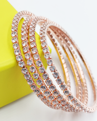 Gulmohar Bangles Rose Gold