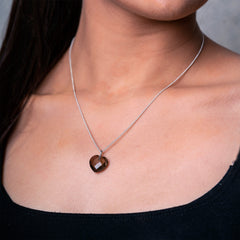 "HEART" Healing Pendant : Smoky Quartz