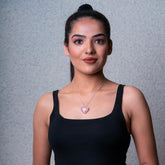 "HEART" Healing Pendant : Natural Rose Quartz (Pink)