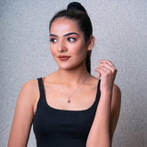 "I Love You" in Sign Language Pendant : Rose Gold Plating