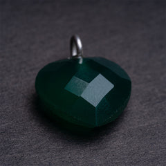 "HEART" Healing Pendant : Green Onyx