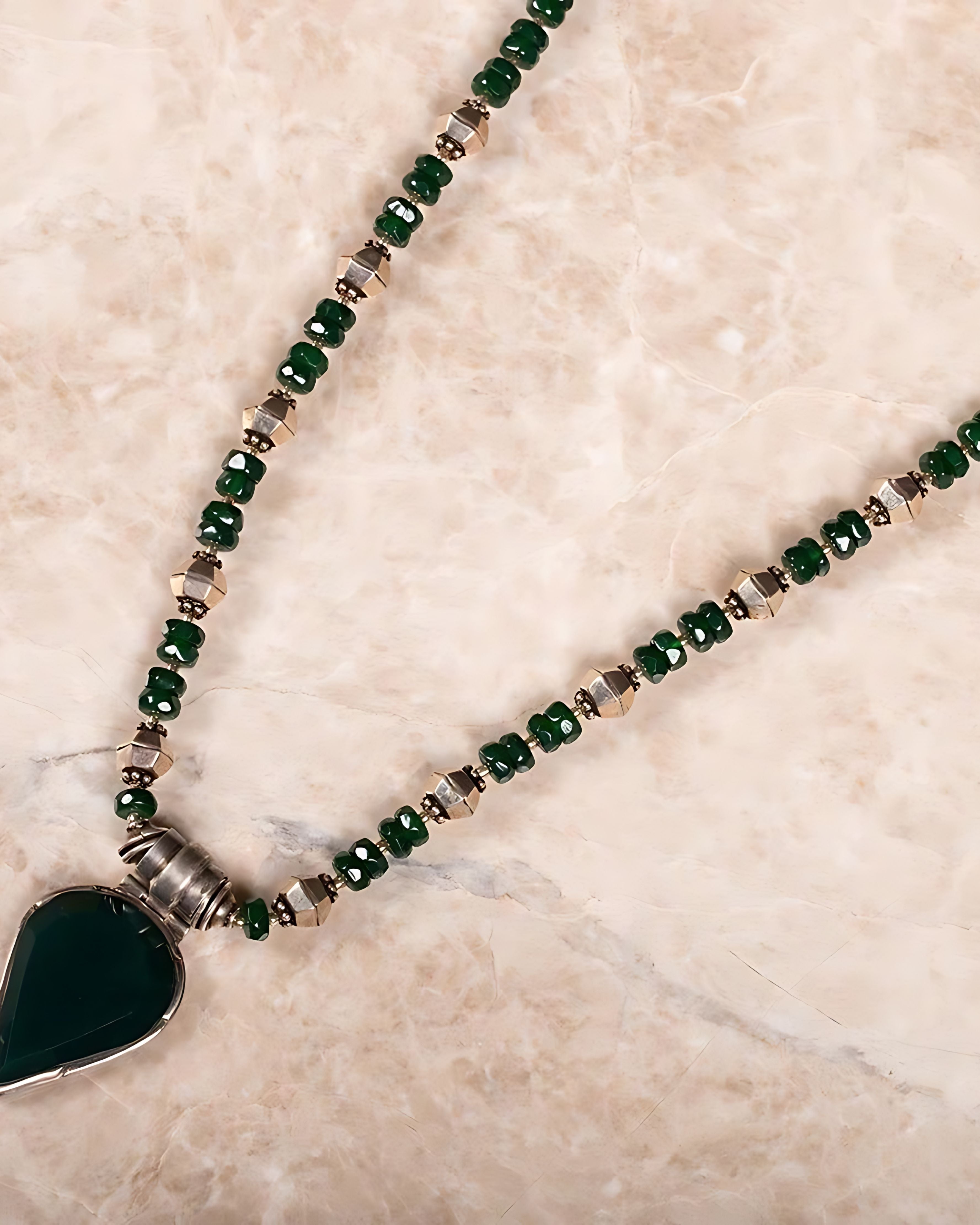 Parni Green Onyx Necklace