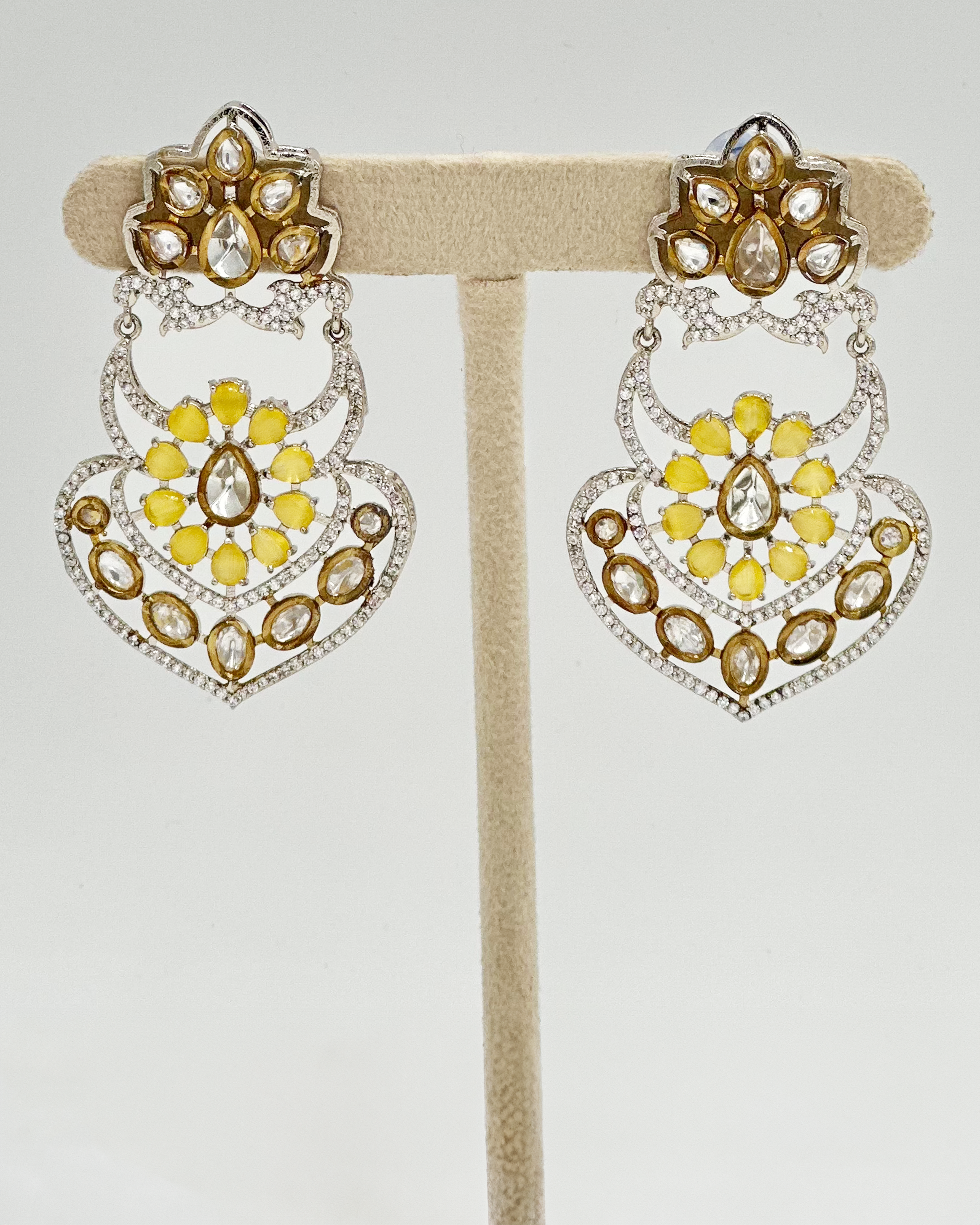 Alisha Earrings - Ochre Yellow