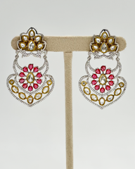 Alisha Earrings - Coral Pink