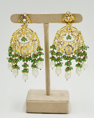 Farzana Earrings - Fern Green