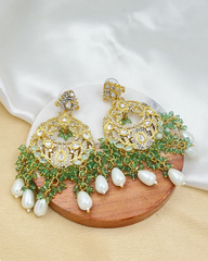 Farzana Earrings - Fern Green