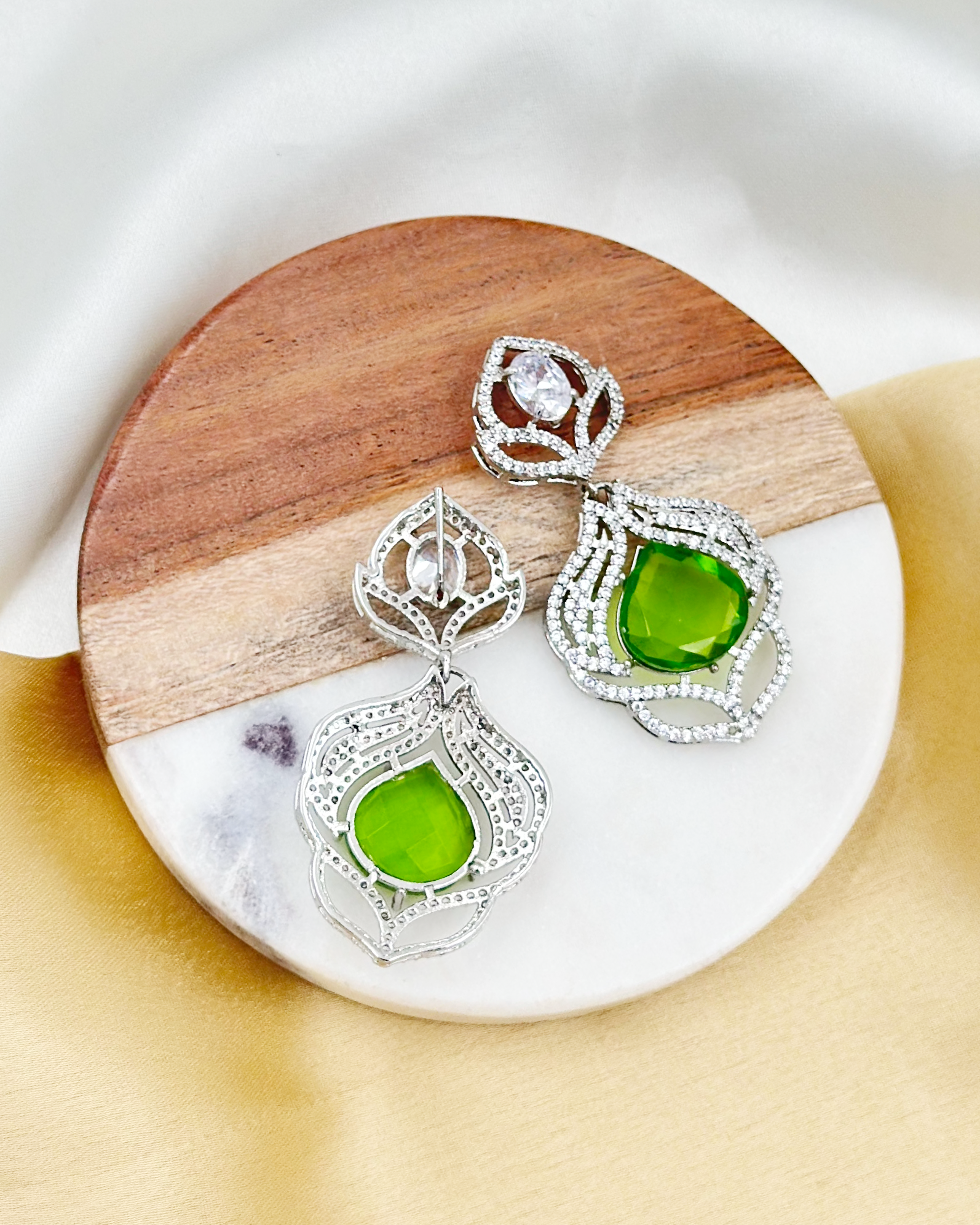 Sheesha Earrings - Green