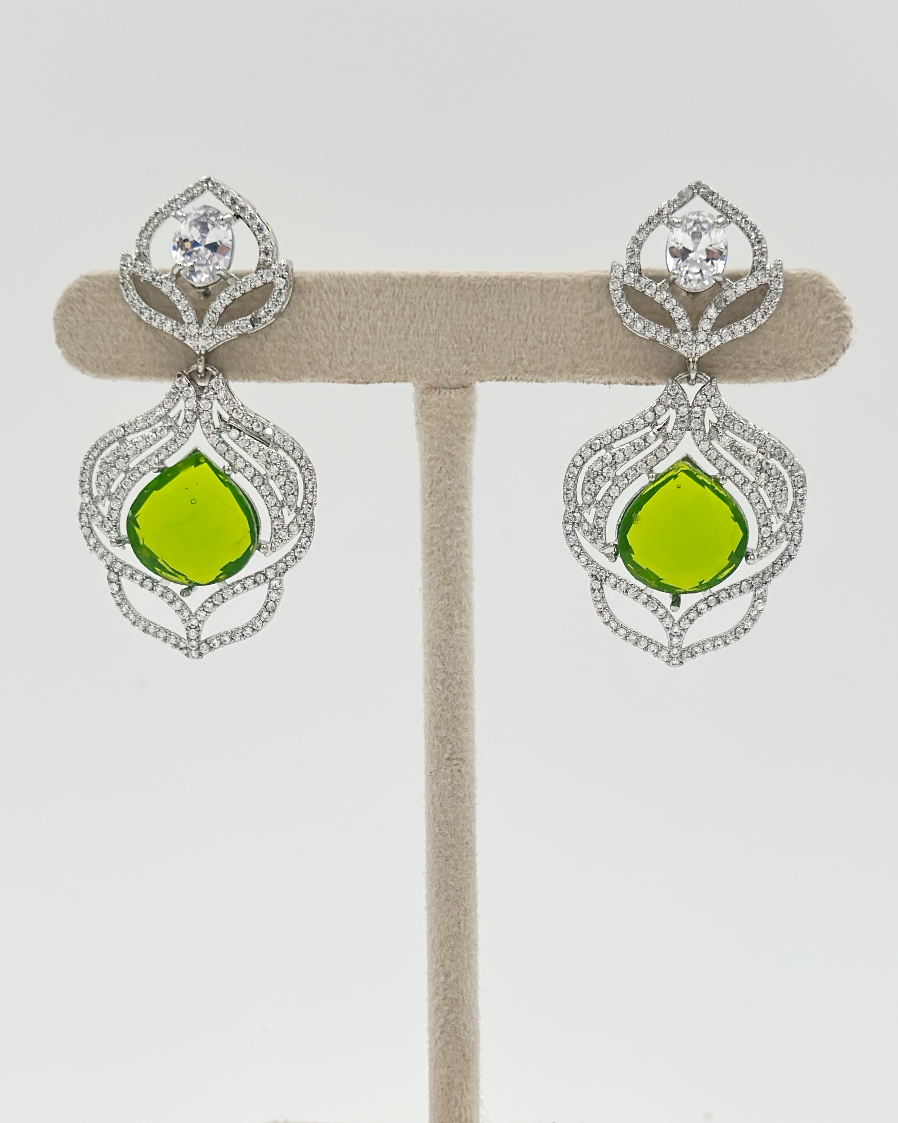 Sheesha Earrings - Green