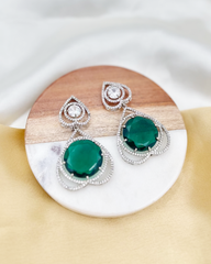 Zuba Earrings - Green