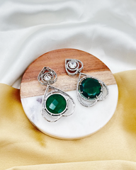 Zuba Earrings - Green