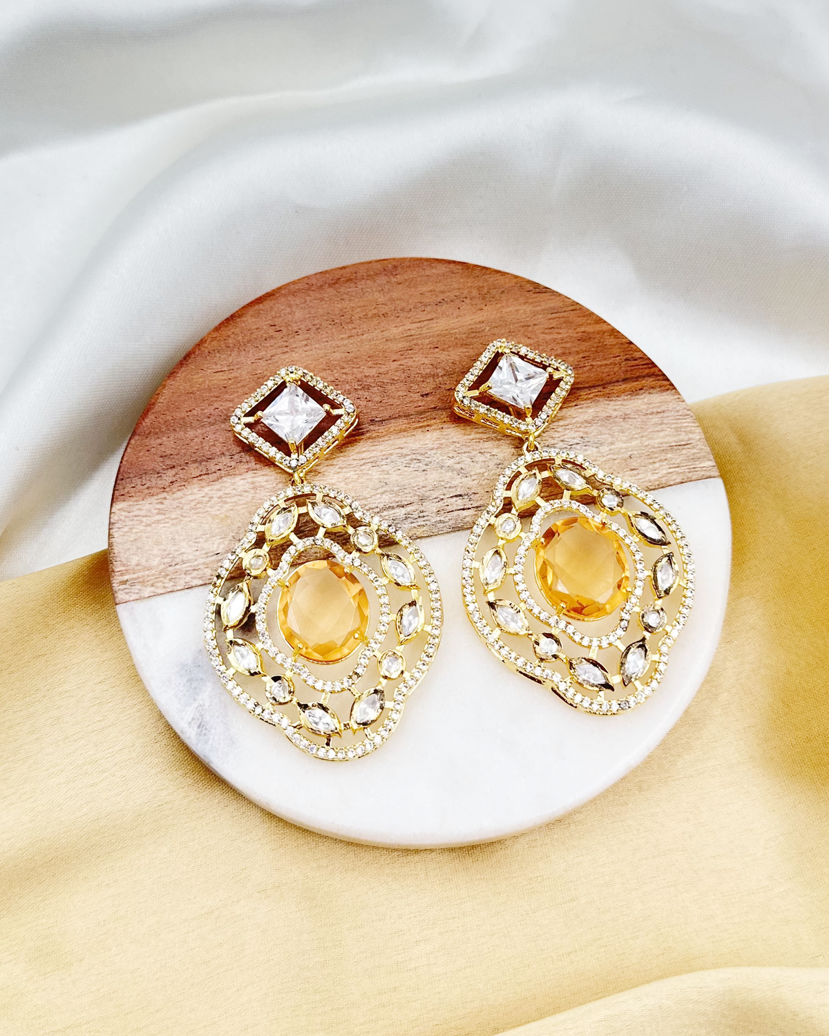 Nysa Earrings - Yellow