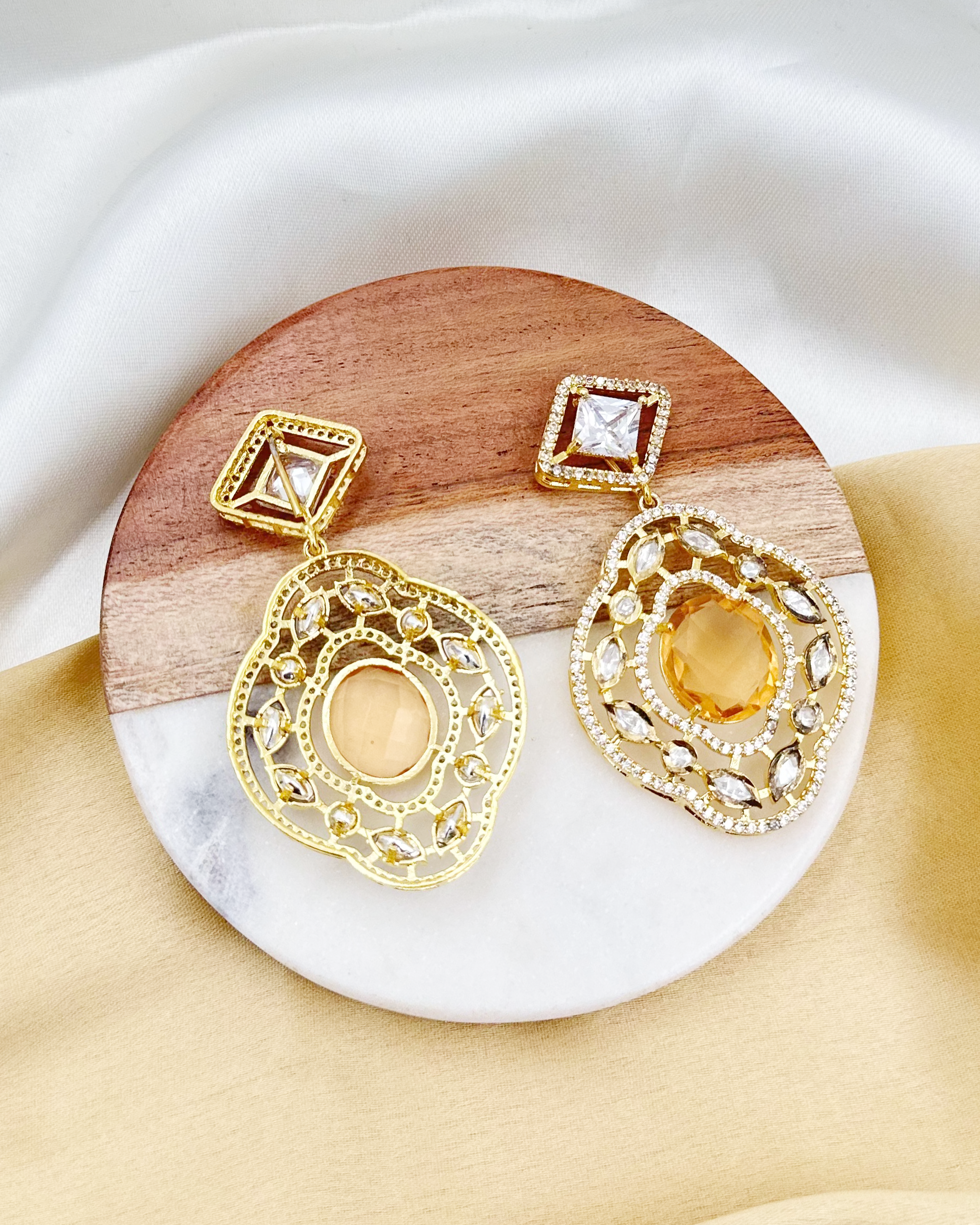 Nysa Earrings - Yellow