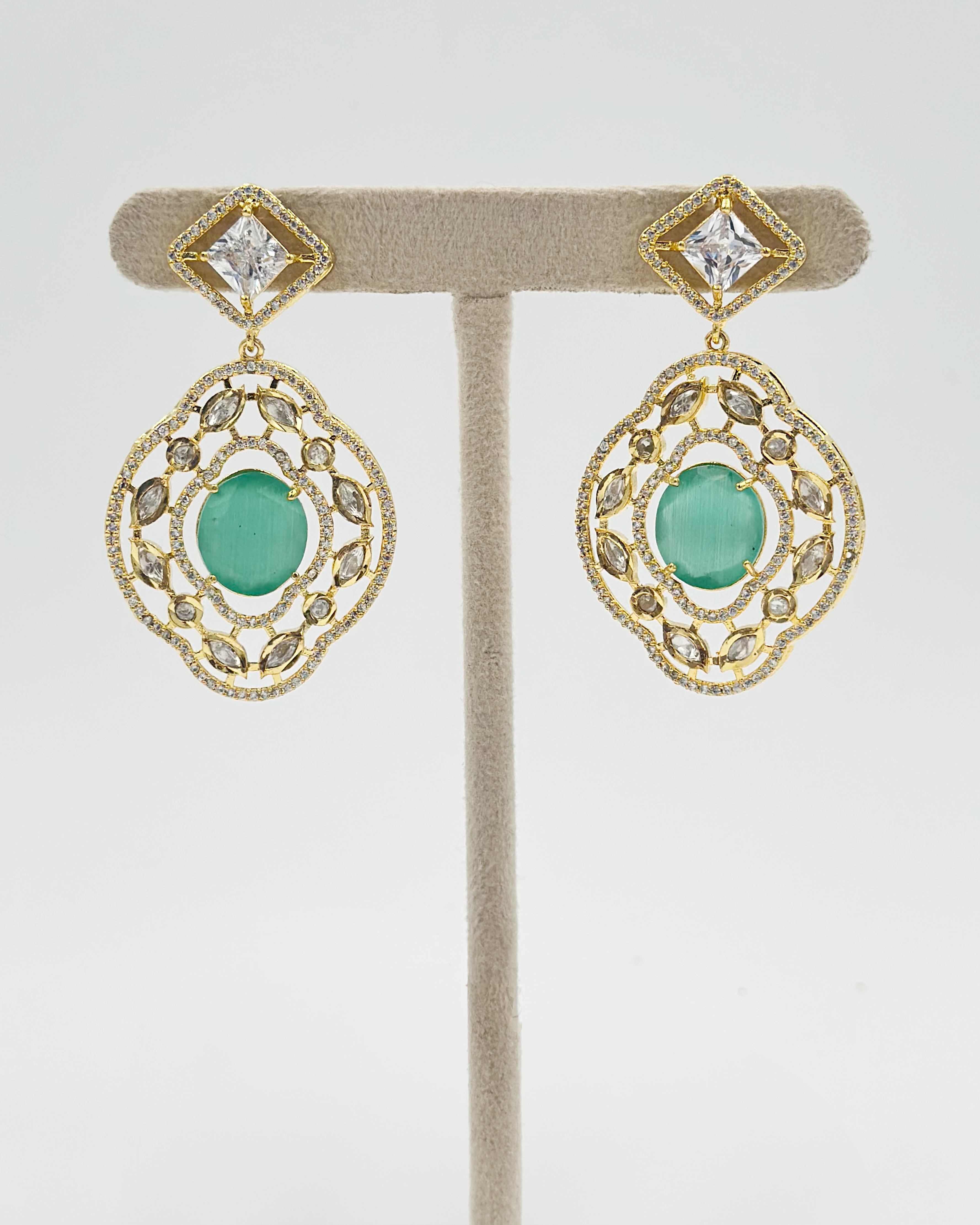 Nysa Earrings - Light Green