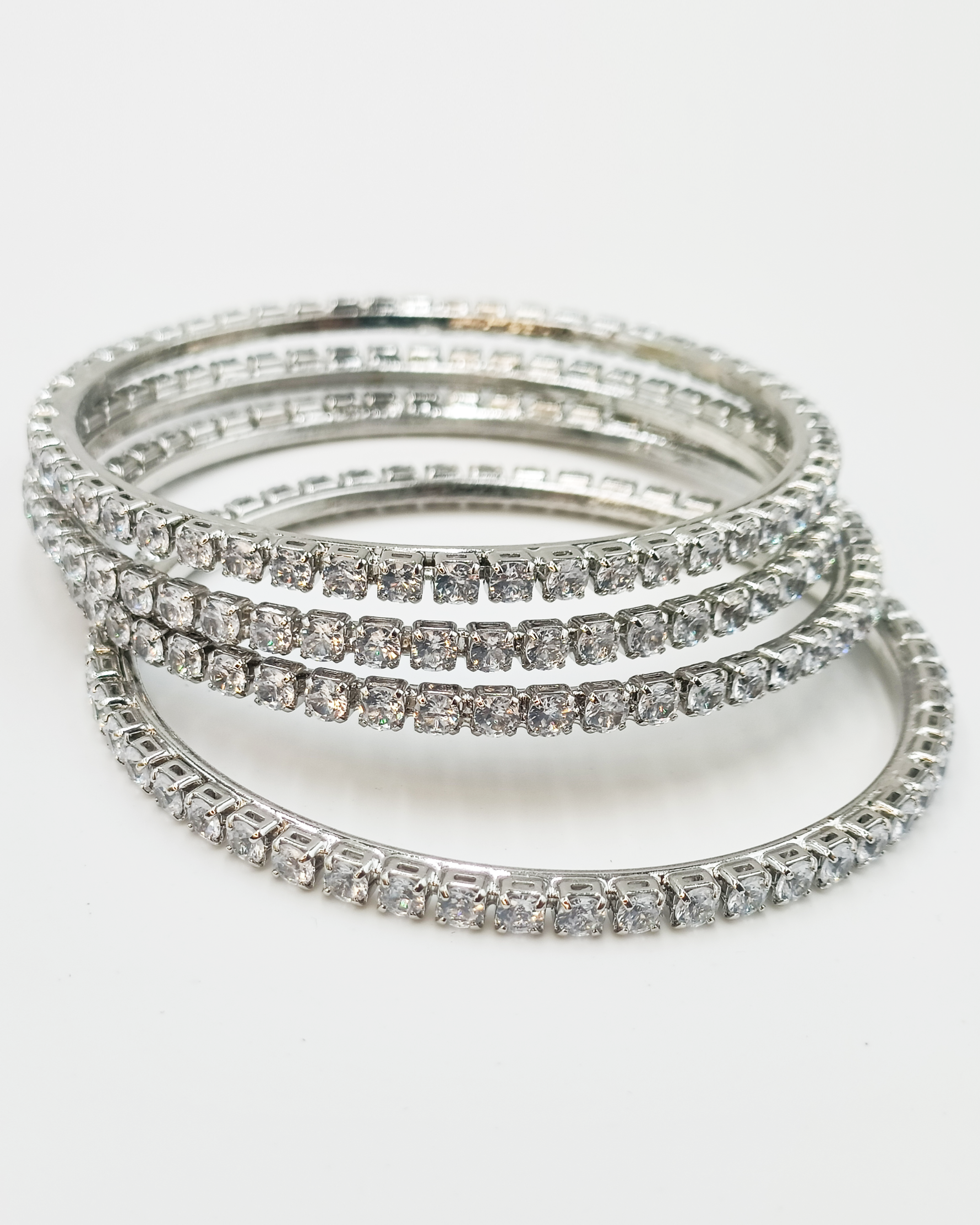 Gulmohar Bangles Silver