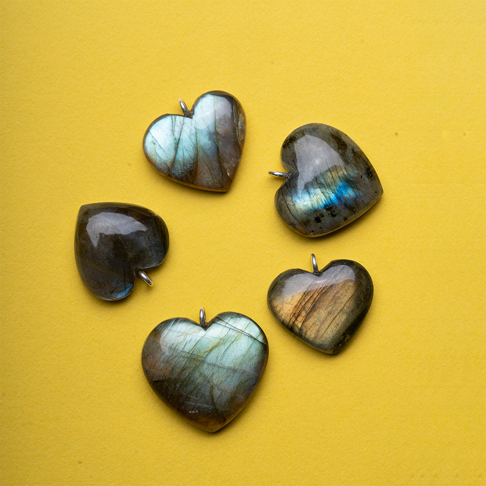 "HEART" Healing Pendant : Labradorite